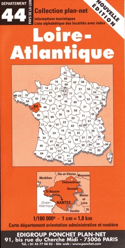  Ponchet plan-net - Loire-Atlantique - 1/180 000.