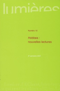 Jean Terrel et Jauffrey Berthier - Lumières N° 10 : Hobbes : nouvelles lectures.