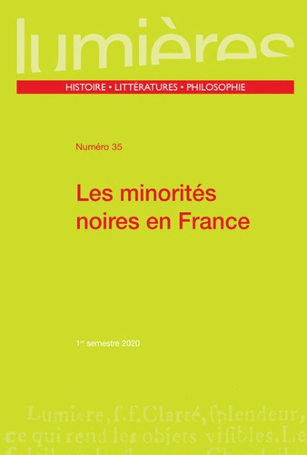 Julie Duprat - Lumières N° 35/2020 : Les minorités noires en France.