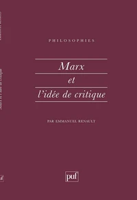 Marx et l'idée de critique