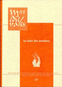 Damien Boquet et Piroska Nagy - Médiévales N° 61, Automne 2011 : La chair des émotions.