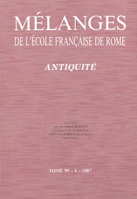 Etrurie ; Archéologie romaine ; Littérature et société