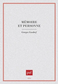 MEMOIRE ET PERSONNE