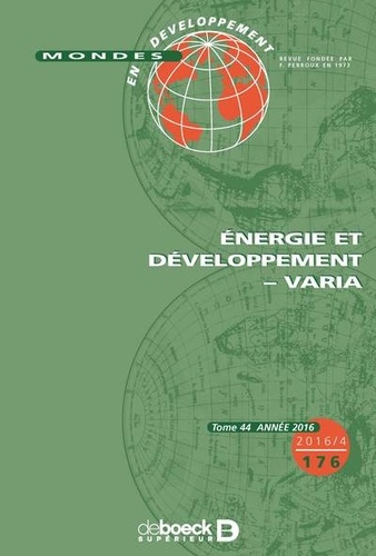 Nathalie Fabry et Hubert Gérardin - Mondes en développement N° 176/2016/4 : Energie et développement - Varia.