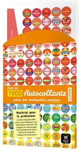 Pack de 1 000 autocollants pour une évaluation positive Allemand