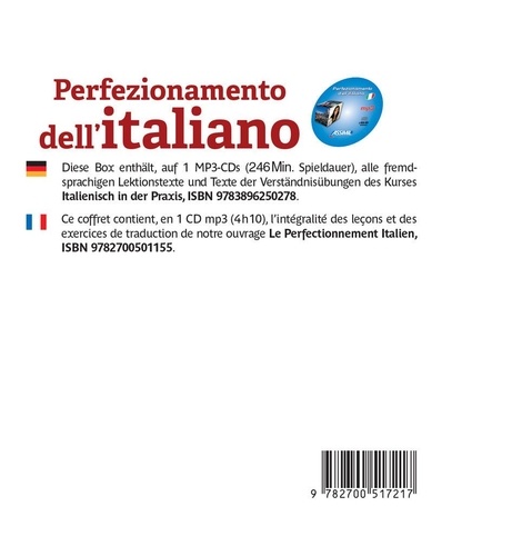 Perfezionamento dell'italiano  1 CD audio MP3