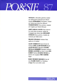 Po&sie N° 87, 1er trimestre 1999