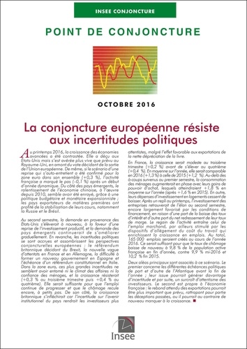  INSEE - Insee Conjoncture  : POINT DE CONJONCTURE Octobre 2016.