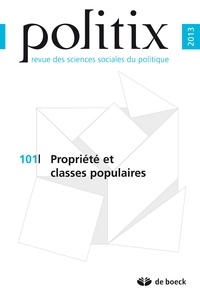 Violaine Girard - Politix N° 101/2013 : Propriété et classes populaires.