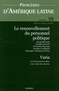 Le renouvellement du personnel politique