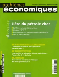 L'ère du pétrole cher