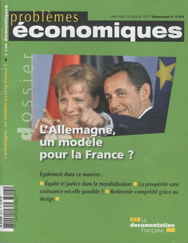 Patrice Merlot - Problèmes économiques N° 3013, 16 février : L'Allemagne, un modèle pour la France ?.