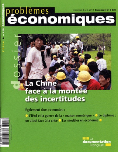 Patrice Merlot - Problèmes économiques N° 3021, mercredi 8 : La Chine face à la monté des incertitudes.