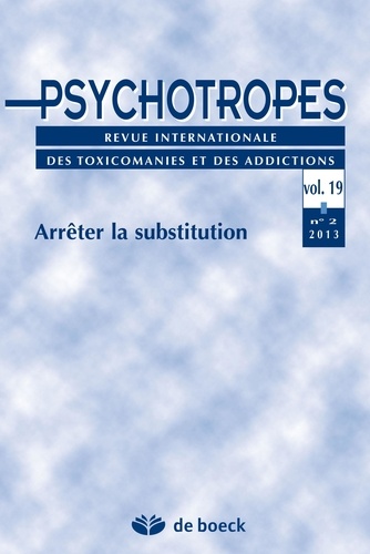 De Boeck - Psychotropes Volume 19 - 2013/2 : .