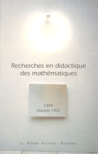 Isabelle Bloch et François Pluvinage - Recherches en didactique des mathématiques Volume 19/2 N° 56 : .