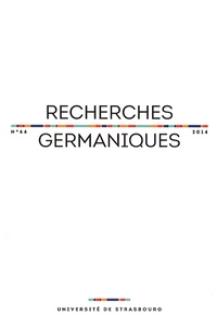 Aurélie Choné et Catherine Repussard - Recherches germaniques N° 44/2014 : .