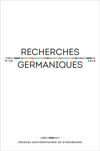 Aurélie Choné - Recherches germaniques N° 48/2018 : .