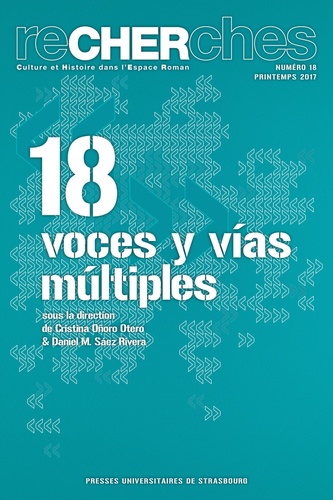 Cristina Oñoro otero et Daniel m. Sáez rivera - Recherches N° 18/2017 : Voces y vias multiples.