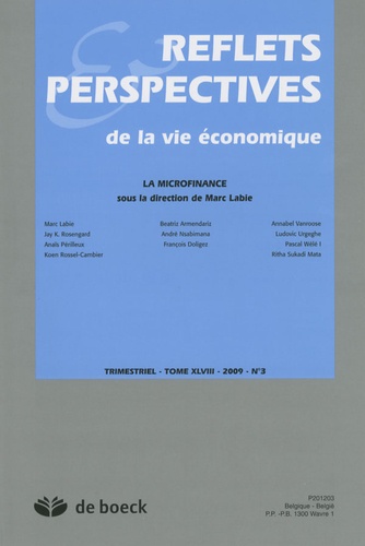 Marc Labie - Reflets & Perspectives de la vie économique N° 3 : La microfinance.