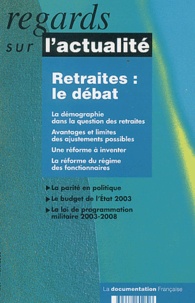  Collectif - Regards sur l'actualité N° 289 Mars 2003 : Retraites : le débat.
