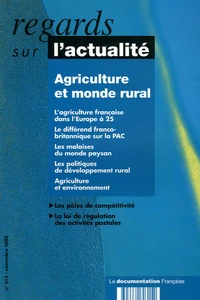 Agriculture et monde rural