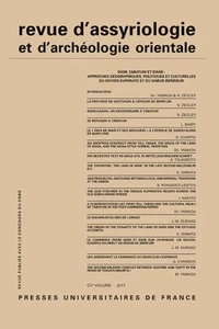 Mari, Tabatum et Emar : approches géographiques, politiques et culturelles du Moyen-Euphrate et du Habur inférieur