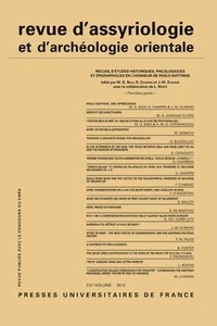 Recueil d'études historiques, philologiques et épigraphiques en l'honneur de Paolo Matthiae