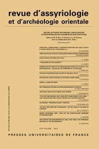 Recueil d'études historiques, philologiques et épigraphiques en l'honneur de Paolo Matthiae