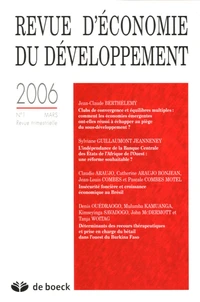 Revue d'économie du développement N° 1, Mars 2006