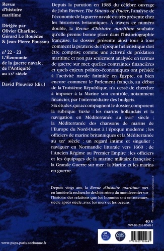 Revue d'histoire maritime N° 22-23 L'économie de la guerre navale, de l'Antiquité au XXe siècle