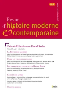 Faire de l'histoire avec Daniel Roche