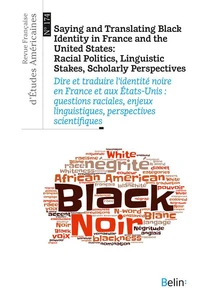 Dire et traduire l'identité noire en France et aux Etats-Unis : questions raciales, enjeux linguistiques, perspectives scientifiques