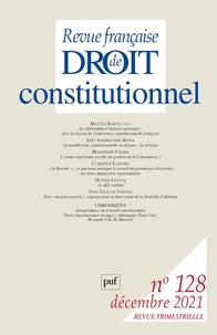 Revue française de Droit constitutionnel N° 128, décembre 2021