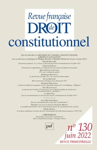 Les 50 ans de la décision du Conseil constitutionnel "Liberté d'association"