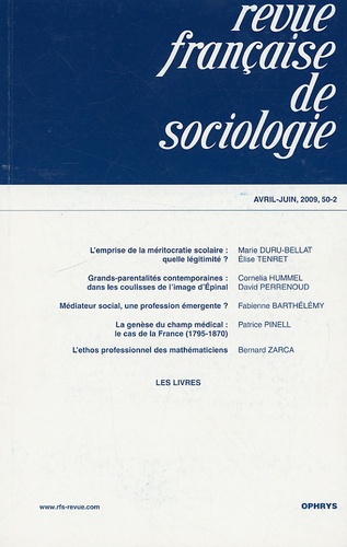 Jean Stoetzel - Revue française de sociologie N° 50-2, Avril-Juin : .