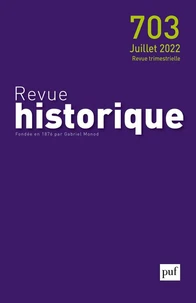 Revue historique N° 703, octobre 2022
