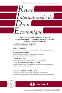 Revue Internationale de Droit Economique Tome 29 N° 2/2015