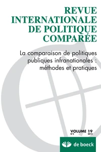 La comparaison de politiques publiques infranationales : méthodes et pratiques
