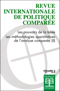 Les pouvoirs de la table et les méthodologies quantitatives de l'analyse comparée