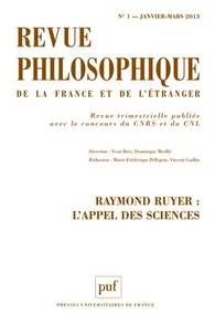 Raymond Ruyer : l'appel des sciences