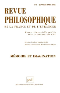 Revue philosophique N° 151, 2026