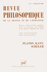 Platon, Kant, Scheler