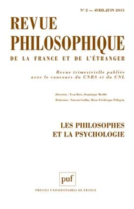 Les philosophes et la psychologie