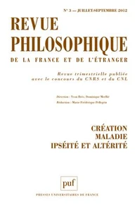 Création, maladie, Ispéité et altérité