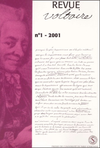  Collectif - Revue Voltaire N° 1/2001 : Hommage à René Pomeau.