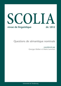 Questions de sémantique nominale