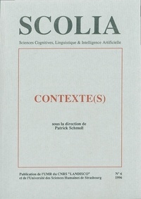 Patrick Schmoll - Scolia N° 6/1996 : Contexte(s).