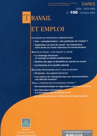  DARES - Travail et emploi N° 100, Octobre 2004 : .