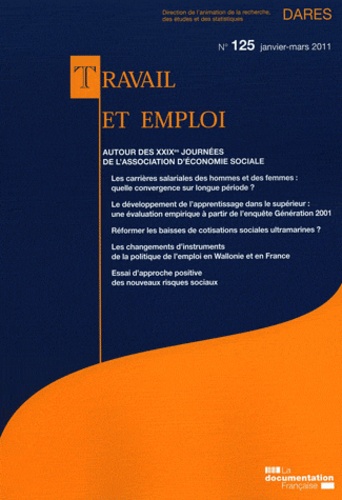 Thomas Amossé - Travail et emploi N° 125, Janvier-mars : Autour des XXIXe journées de l'association d'économie sociale.