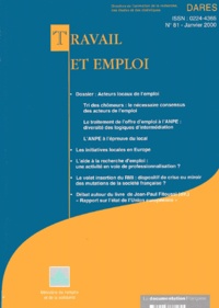  DARES - Travail et emploi N° 81, Janvier 2000 : .